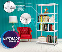 Стелаж 185х95х45см (50кг на полицю) металевий ЧОРНИЙ 50 кг/полку Елегант 4, фото 8