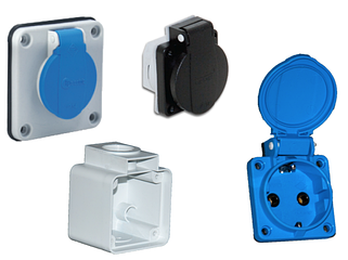 Розетки з захистом IP54