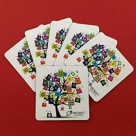 Рекламный магнит на холодильник. Размер 63х63 мм 2