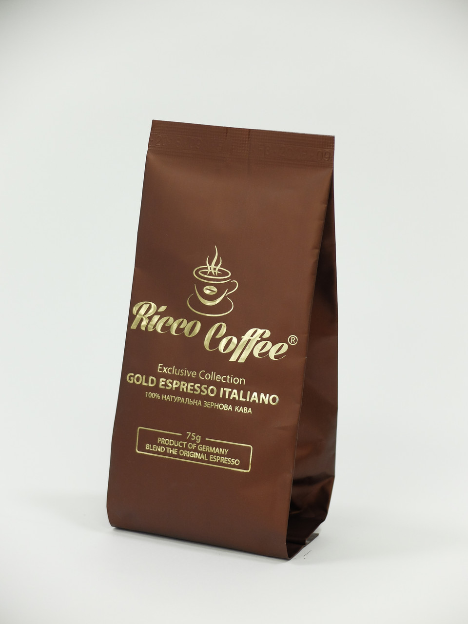 Кава в зернах Ricco Coffee Gold Espresso Italiano 75 г