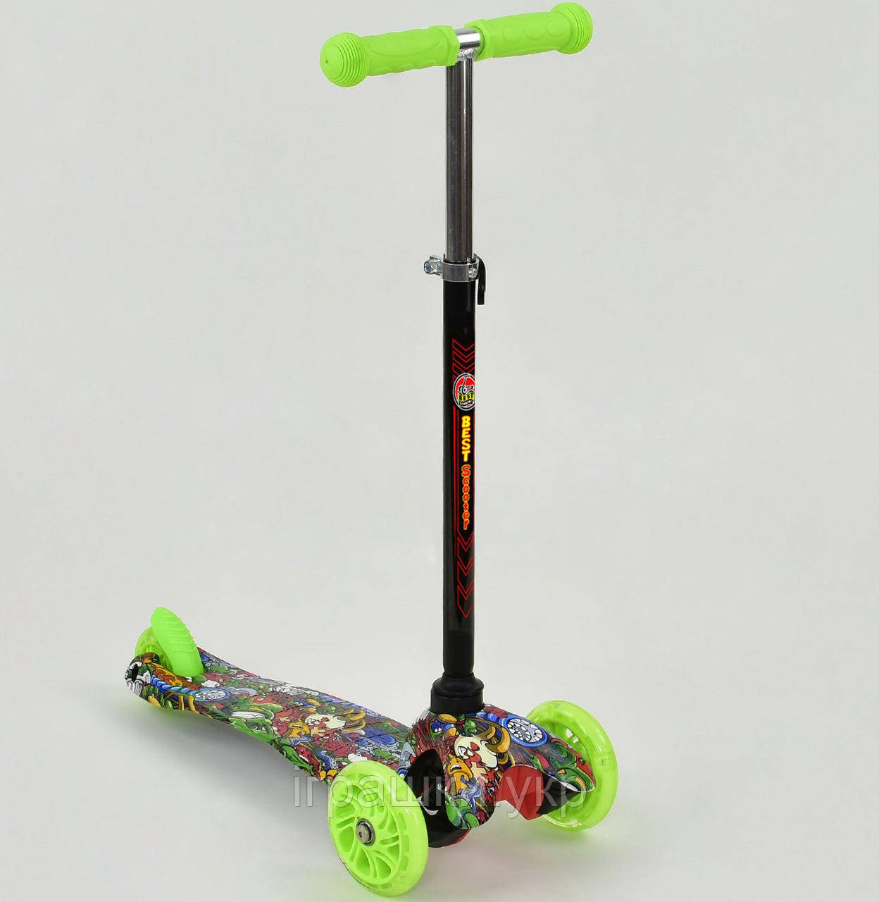 Самокат Best Scooter А 24690/779-1201 MINI,3 колеса світло, PU, трубка ...