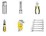 Набір інструментів Crest tools 168 предметів, у валізі, фото 7