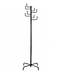 Вішалка підлогова Кактус чорна для дому та офісу. Гачки для верхнього одягу