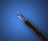 Кабель аудіо-відео НЧ 2 жили, JY-1066, діам.-2,8x5, 6 мм, чорний, 100 м