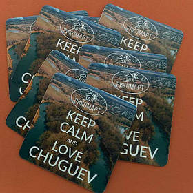 Рекламные магнитики на холодильник. Размер 63х63 мм 1