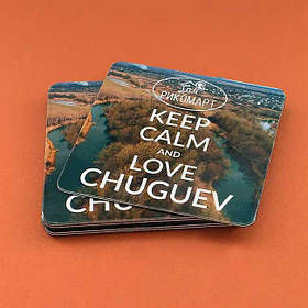 Рекламные магнитики на холодильник. Размер 63х63 мм 2