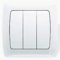 Вимикач Viko Carmen 3-кл. бел. 561068