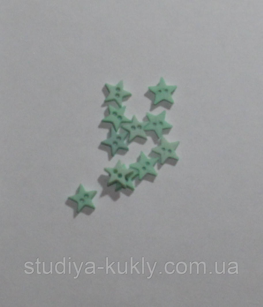 Гудзики для ляльок міні, зірочки №29, фото 1