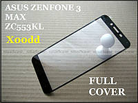 Tempered Glass 9H захисне скло для Asus Zenfone 3 Max Zc553KL X00dd, 0,3 мм загартоване Full Cover black