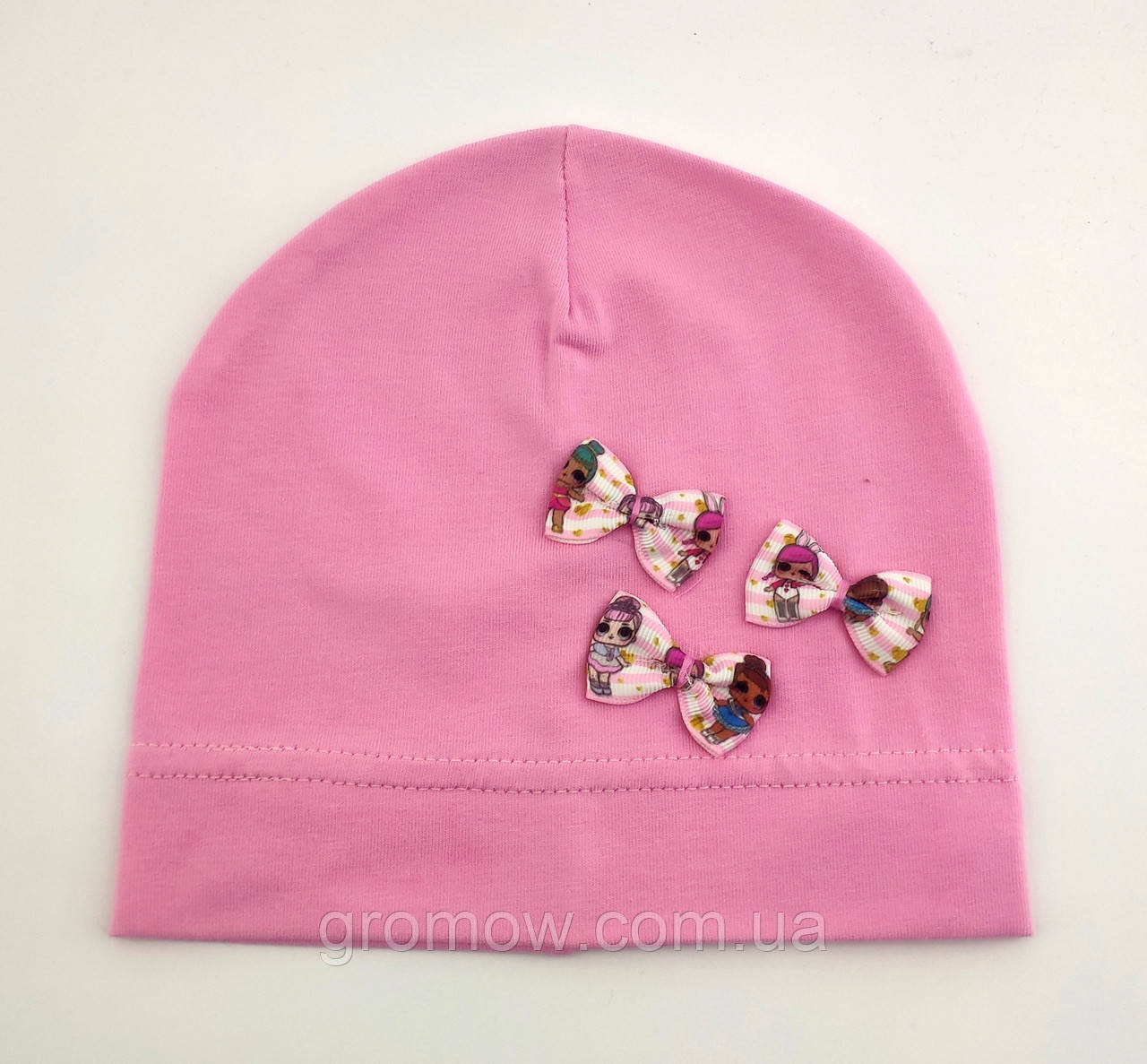 Оптом шапки 44 46 і 48 розмір трикотажна дитяча шапка головні убори дитячі гурт (ОШ247), фото 1