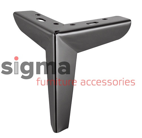 Ніжка меблева B 301 чорний хром, фото 1