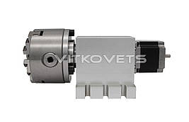 4-та поворотна вісь ПБ100-65 50:1, K11-100 на японському безлюфтовому гармонічному (хвильовому) редукторі, фото 3