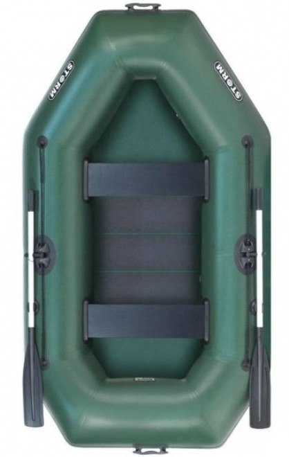 Aqua Storm SS260R човен надувний двомісний Шторм 260 з рейковим килимком, фото 1