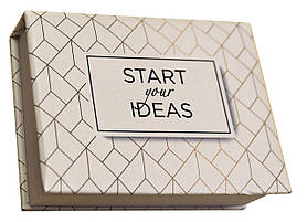 Блокнот MiniNotes зі стікерами Post-it і кольоровими закладками, в твердій обкладинці «Start your id