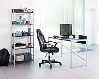 Крісло комп'ютерне геймерське чорне? Штучна шкіра та сітка hotdeal, фото 7