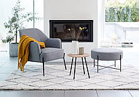 Столик журнальний круглий діаметр 40 см (колір дуб) hotdeal, фото 2