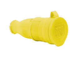 Кабельна розетка, жовта IP44