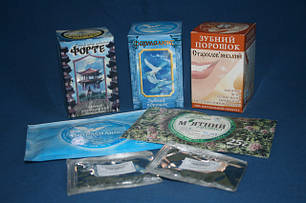 Природні аплікаційні зубні порошки з сорбційними властивостями