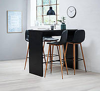 Стілець барний штучна шкіра чорний hotdeal, фото 4