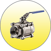 Крани кульові трискладові