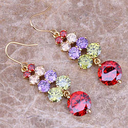 Сережки позолота