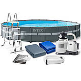 Басейн Intex 26340 каркасний Ø 732 х 132 см Ultra XTR Frame повна комплектація, фото 2