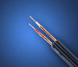 Кабель НЧ 2 жили, JY-8022, діам.-4x8мм, чорний, 100 м/бухта