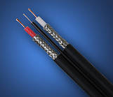 Кабель НЧ 2 жили, JY-8088, діам.-6x2x6мм, чорний, 100 м/бухта