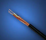 Кабель НЧ 4жили, JY-1166, Ø 5, 2 мм, чорний, 100 м/бухта