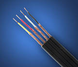 Кабель НЧ 4жили, JY-1199, діам.-3,0x12мм, чорний, 100 м/бухта