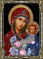 Набор алмазной вышивки (мозаики) икона "Богородица с Иисусом"