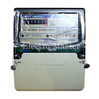 Трифазний однотарифний електрочисник ЦЕ 6804-U/1 220 В 10-100 А 3ф. 4 пр. МР32 (розрахунувач електроенергії)