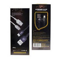 USB кабель Aspor A123 Type-C, 2.1A/ 1.2м