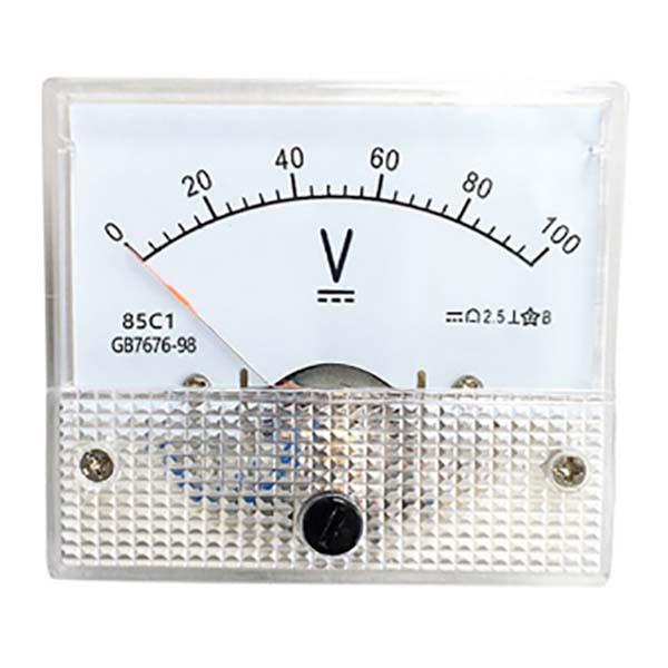 Вольтметр панельний 85C1 DC (стрілковий, 100 В), фото 1