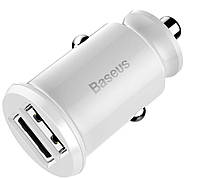 Автомобильное зарядное устройство Baseus Grain 3.1А 2USB (White)