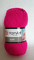 Пряжа YarnArt Baby, производство Турция, цвет - ярко-малиновый