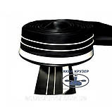 Привальний захисний брус 90 мм з брызгоотбойником для надувних човнів ПВХ - Привал бортовий чорно-білий, фото 4