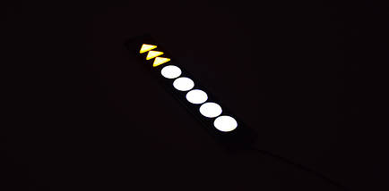 Гнучкі денні ходові вогні з повторювачем повороту LED DRL G2, фото 5