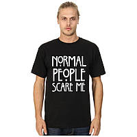 Футболка "Normal people scare me"