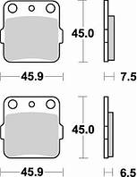 Мото колодки тормозные синтетика BRAKING BR 686CM44