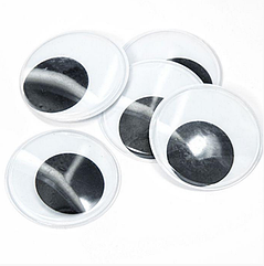 Вічка Для Іграшок, Живі, Круглі, Колір: Чорний, Розмір: Діаметр 5мм, Товщина 2.5 мм, (УТ100009536)