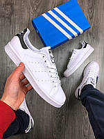 Мужские кроссовки Adidas Stan Smith White Black