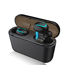 Бездротові навушники Alitek Q32-TWS Bluetooth V5.0 Black, фото 2