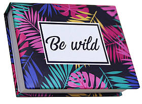 Блокнот MiniNotes зі стікерами Post-it і кольоровими закладками, в твердій обкладинці «Be wild»