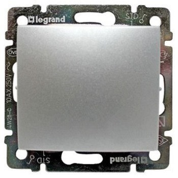 Legrand Valena Механізм вимикача 1-клавішного алюміній, 770101