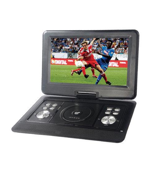 Портативний телевізор і програвач dvd opera 11.5" + T2 + USB + SD розкладачка