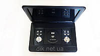 Портативний телевізор і програвач dvd opera 11.5" + T2 + USB + SD розкладачка, фото 3