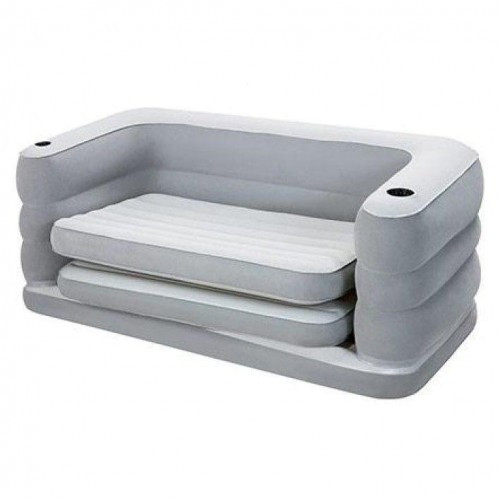 Велюр-диван розкладний Bestway 75063, сірий