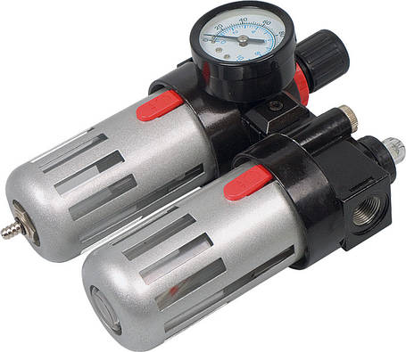 Фільтр повітряний з редуктором, з смаз.приладом і манометром 1/2' Миол 81-430, фото 1