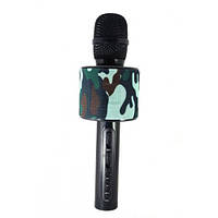 Бездротовий мікрофон караоке з bluetooth V8 в чохлі, хакі